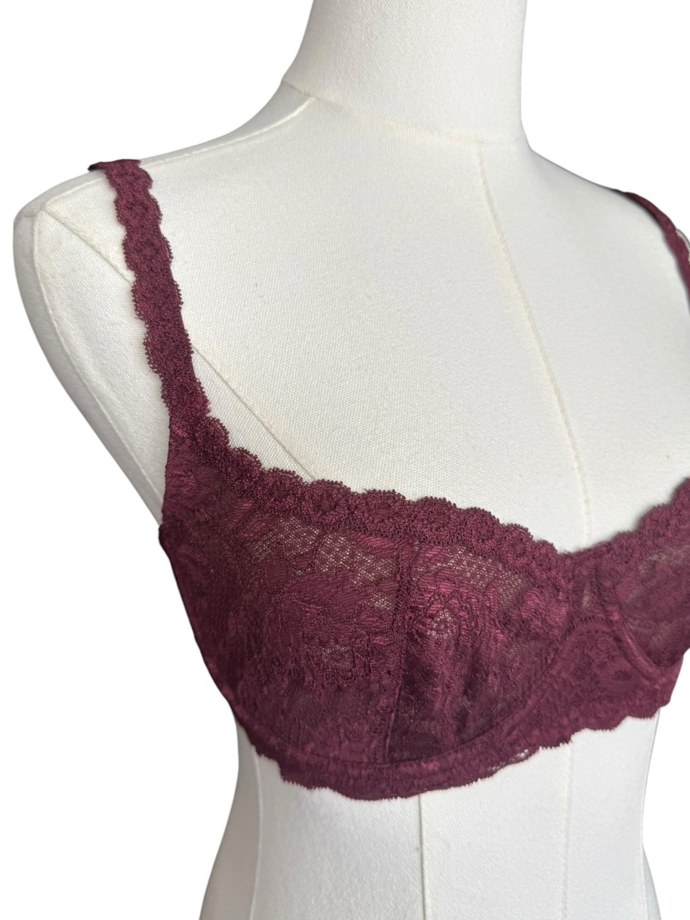 NWT Cosabella Never Say Never Balconette Bra in Vino 34C - Picture 6 of 10